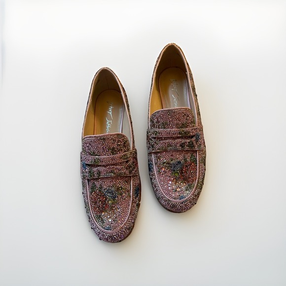 Betsey Johnson Shoes - Betsey Johnson Aron Floral Bejeweled Rhinestone Loafers Women's Shoes Size 7.5